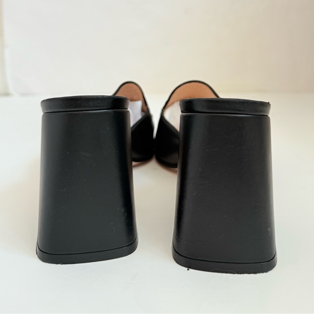 Gucci Black leather Baby Horsebit block heel 70mm open toe mules EU 40 - Picture 6 of 12